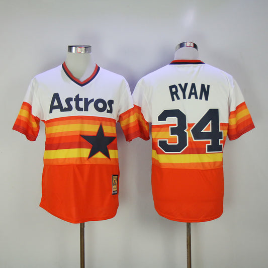 Houston Astros #34 Nolan Ryan Astros 34 Retro