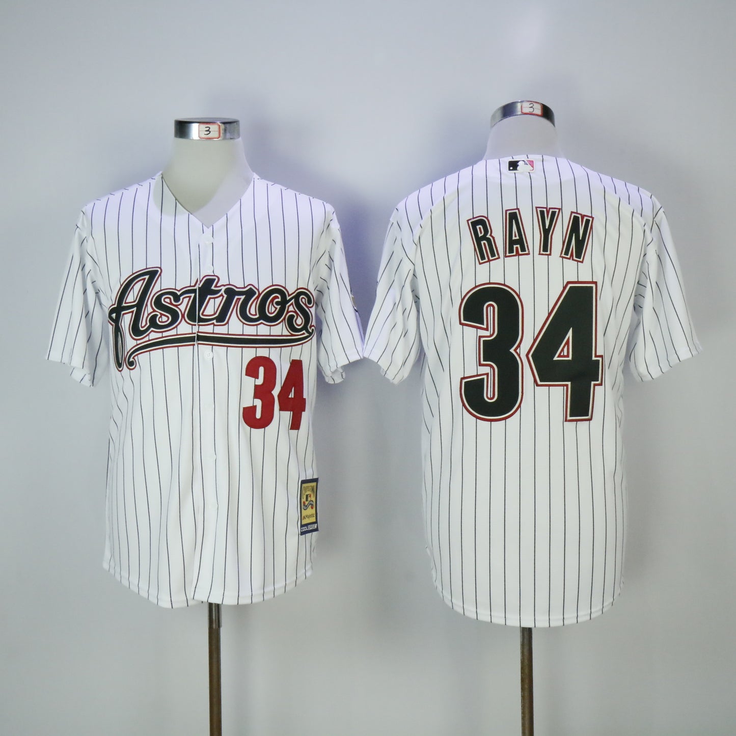 Houston Astros #34 Nolan Ryan Astros 34 White Inverted