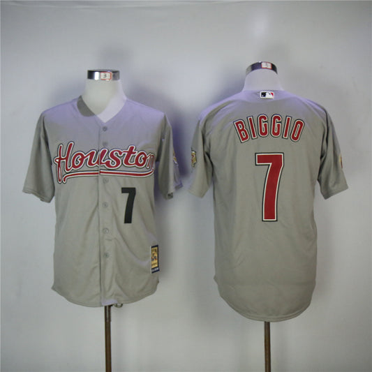 Houston Astros #7 Craig Biggio Astros 7 Gray 2006 Inverted