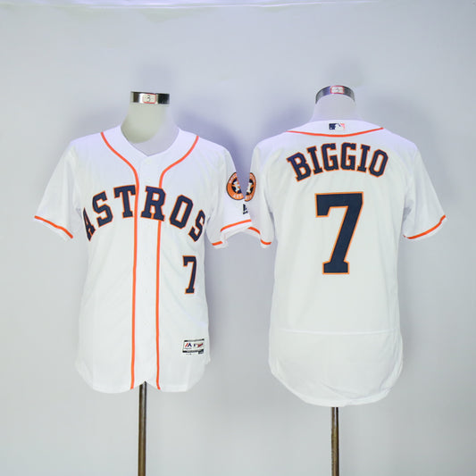 Houston Astros #7 Craig Biggio Astros 7 White Elite Retro Player