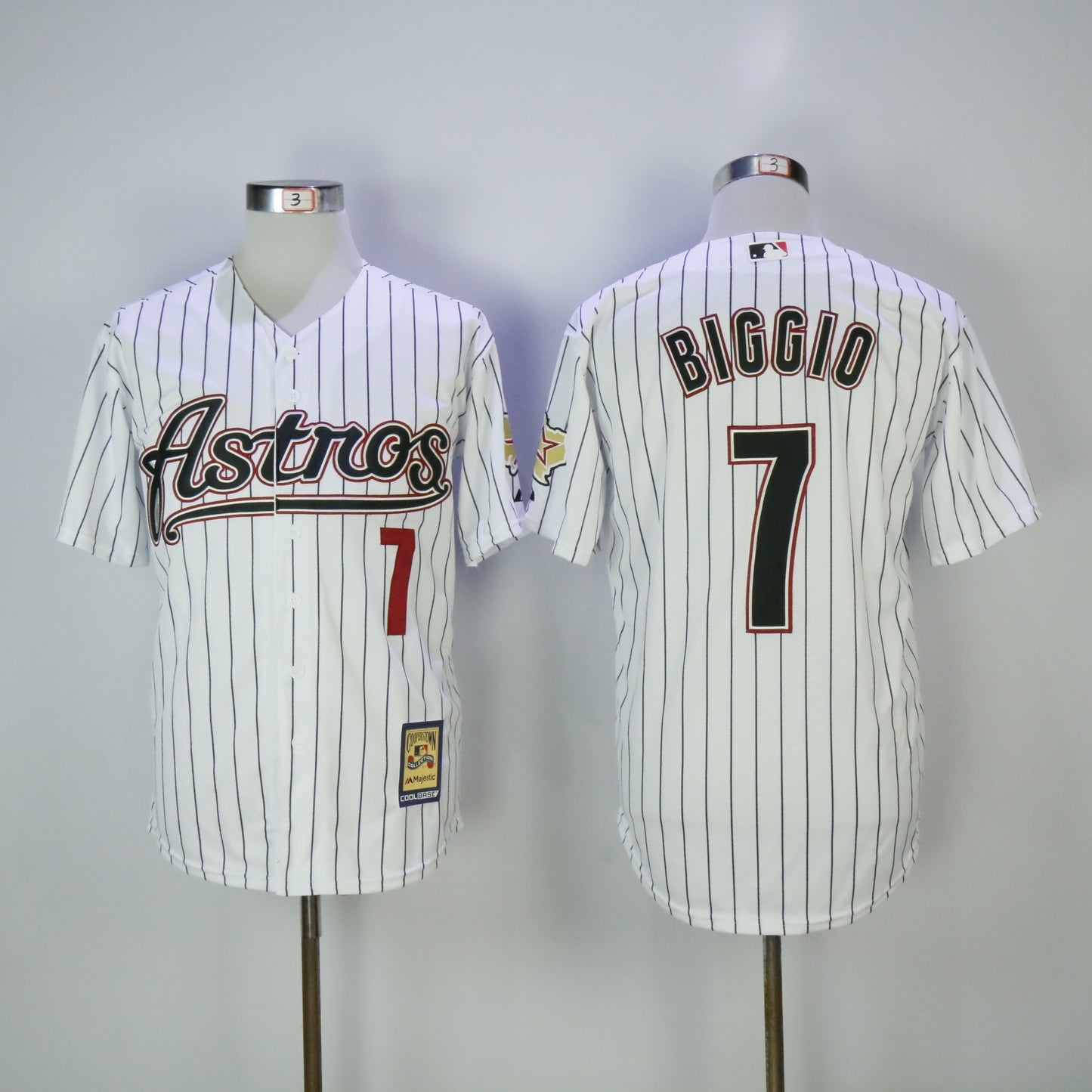Houston Astros #7 Craig Biggio Astros 7 White Inverted