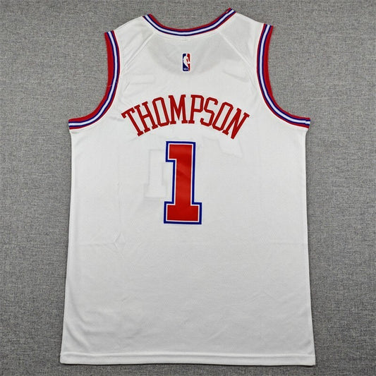Houston Rockets #1 Amen Thompson 26 Rockets 1 White City Edition Style 1