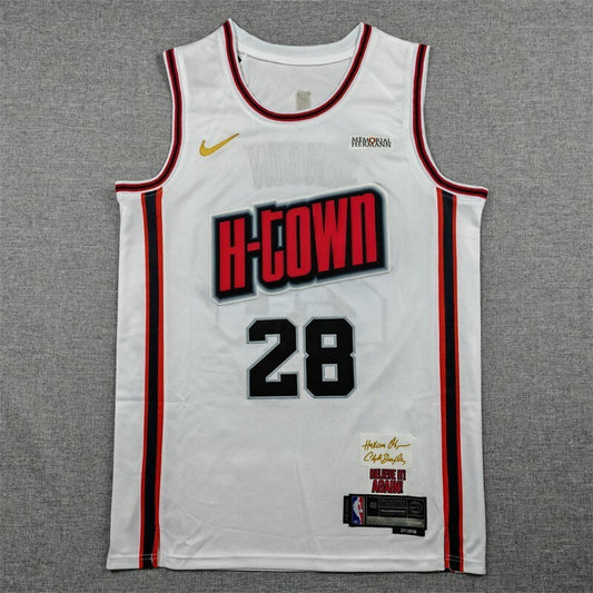 Houston Rockets #28 Alperen Sengun 25 Rockets 28 White City Edition Style 2