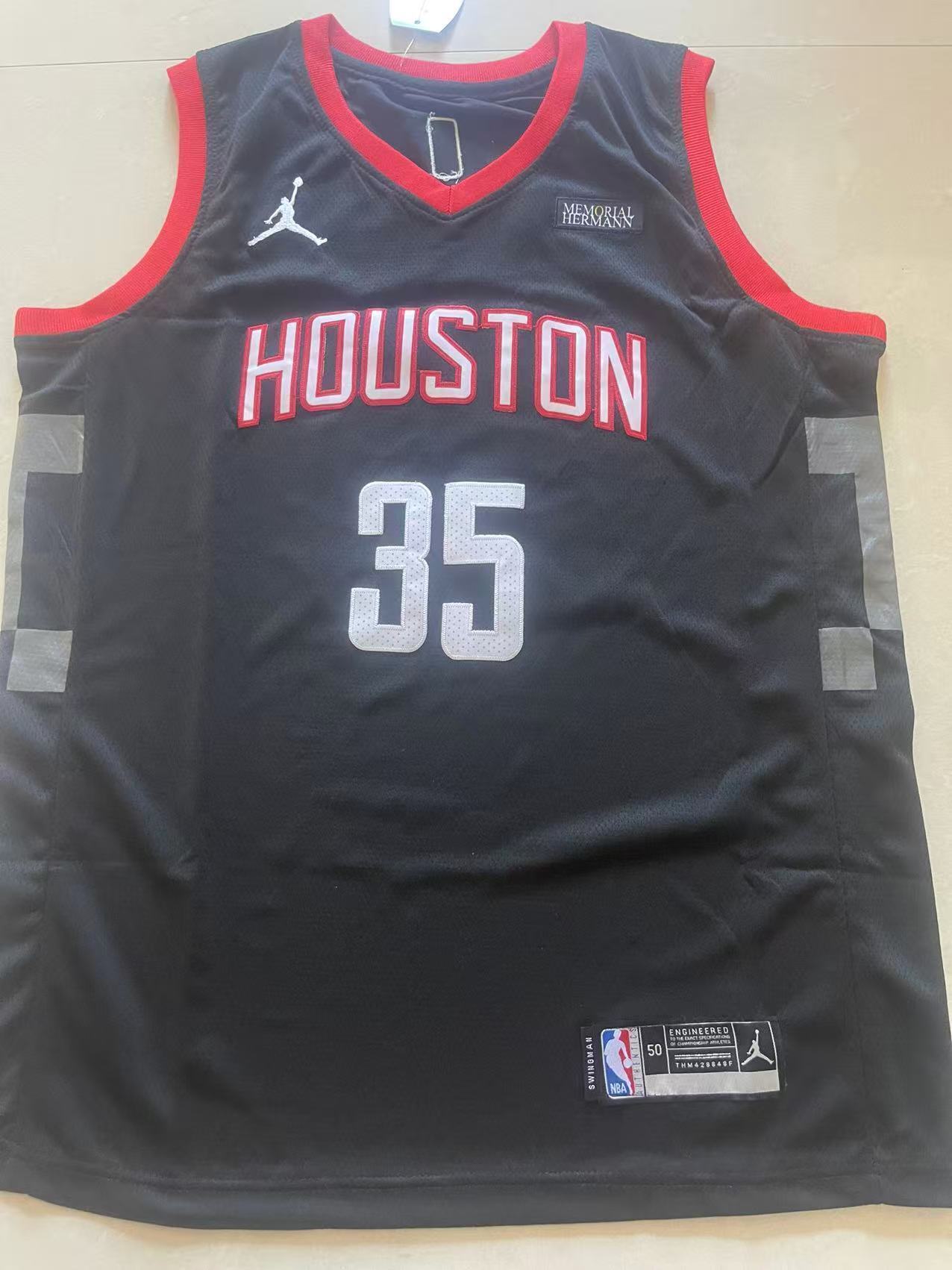 Houston Rockets #35 Kevin Durant Rockets Team 35 # Black Style 4