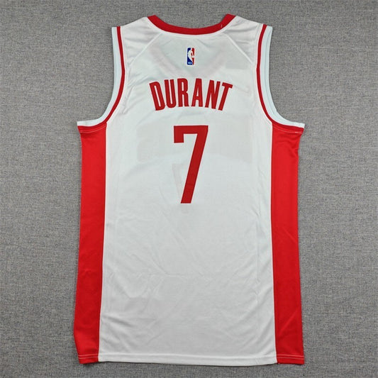 Houston Rockets #7 Kevin Durant Rockets 7 White s-xxl Style 1