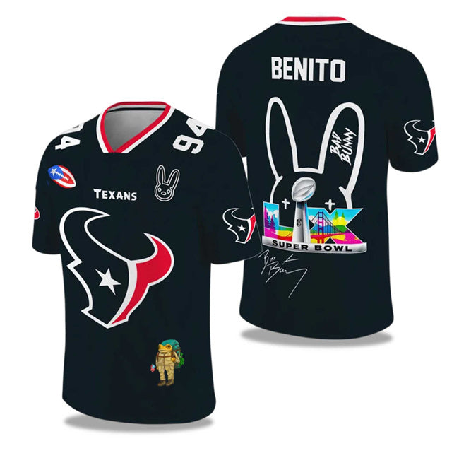 Houston Texans 2025 2026 Bowl LX Print Jersey