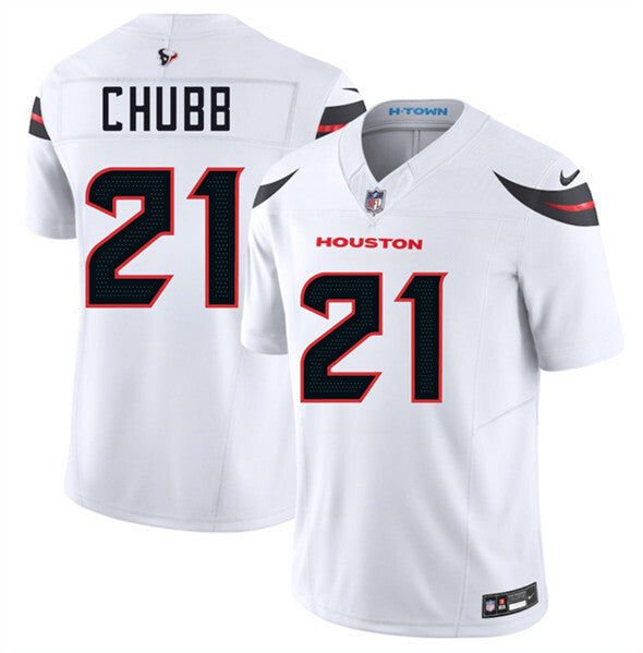 Houston Texans #21 Nick Chubb White 2025 F.U.S.E. Vapor Limited