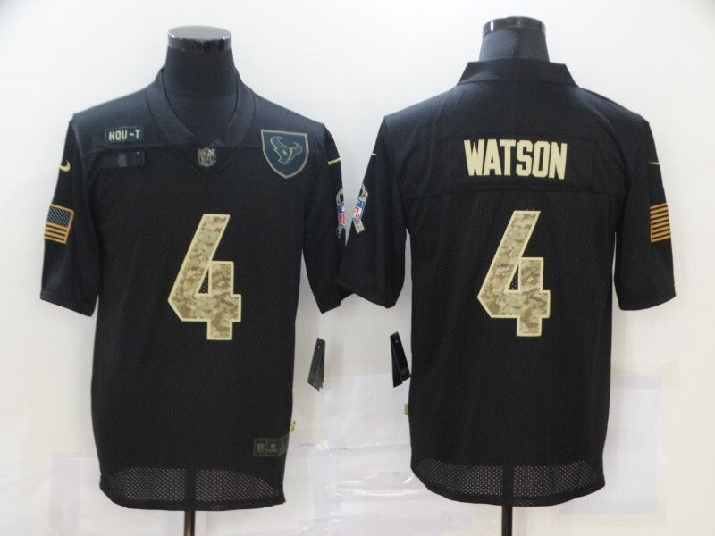 Houston Texans #4 Deshaun Watson 20 Salute Camo Text 642