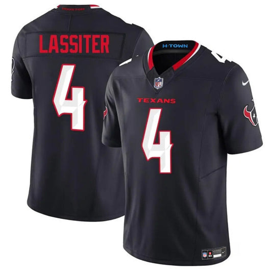 Houston Texans #4 Kamari Lassiter Navy 2025 F.U.S.E. Vapor Limited