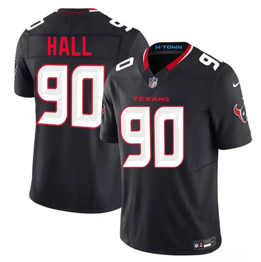Houston Texans #90 Logan Hall Navy 2nd Alternate 2026 F.U.S.E. Vapor Limited