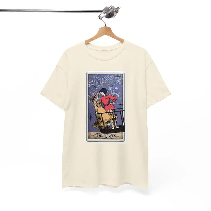 Howl And Sophie Tarot Card Tshirt, Howls Moving Castle Tshirt, Howl And Sophie, Calcifer, Anime Hoodie, Sweatshirt