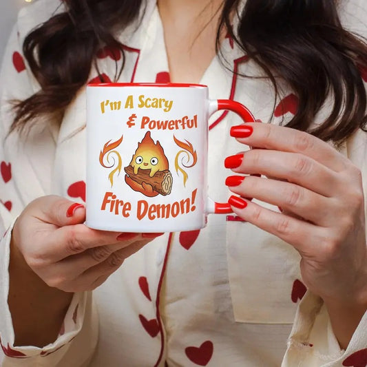 Howl's Moving Castle Inspired Mug, Fire Demon Calcifer mug, Calcifer's Spark, Gift for him, Gift for friend, Anime mug