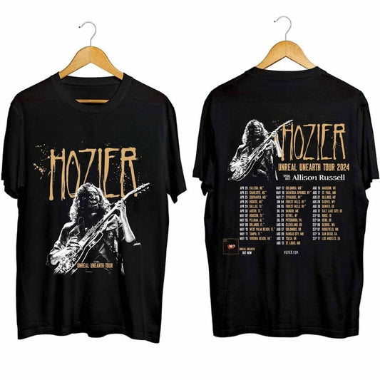 Hozier 2024 Tour Vintage Shirt, Hozier Unreal Unearth Tour 2024 Shirt, Hozier Tour Merch, Hozier Unreal Unearth Album, Hozier Fan Gift