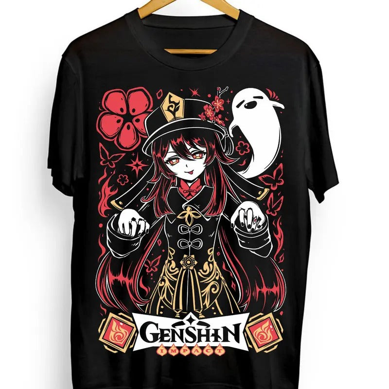 Hu Tao T-Shirt S-4XL Genshin Impact gorou,Anime,Manga,Graphic Tee Tshirt S-4XL