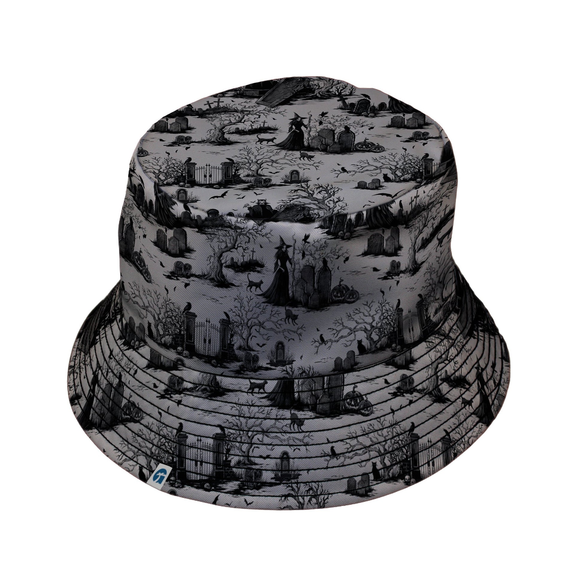 Haunted Graveyard Dark Bucket Hat