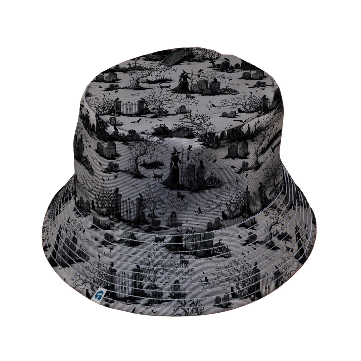 Haunted Graveyard Dark Bucket Hat