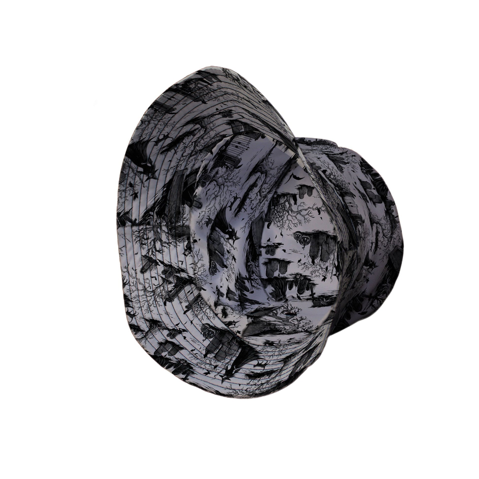 Haunted Graveyard Dark Bucket Hat