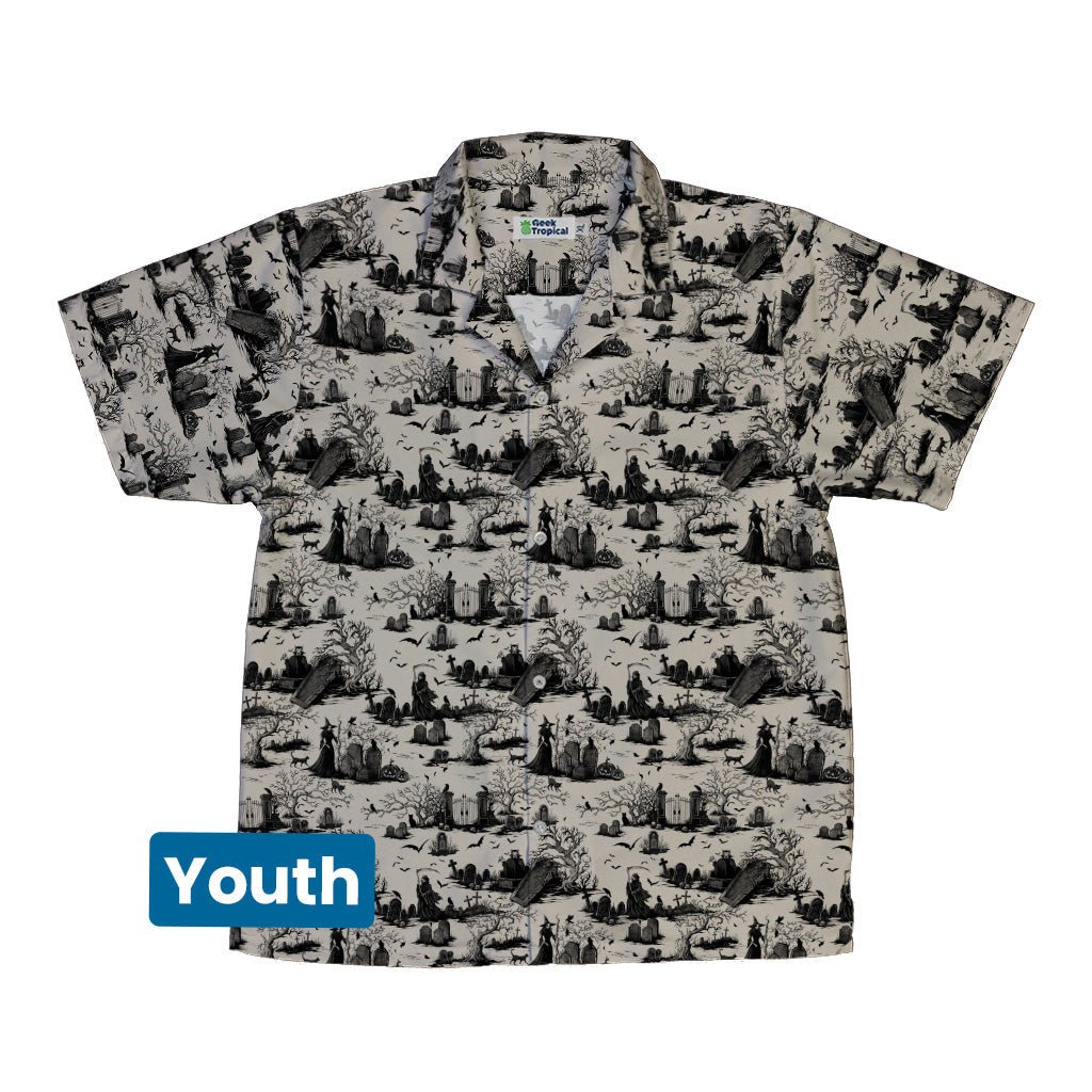 Haunted Graveyard Dark Youth Hawaiian Shirt