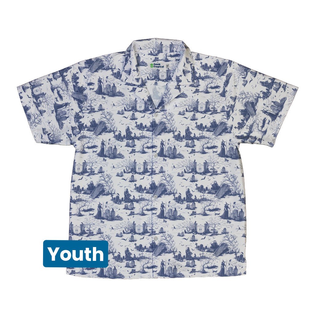 Haunted Graveyard Light Youth Hawaiian Shirt