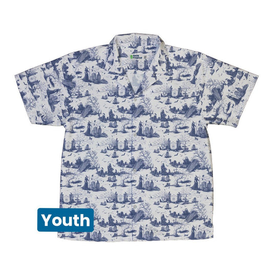 Haunted Graveyard Light Youth Hawaiian Shirt