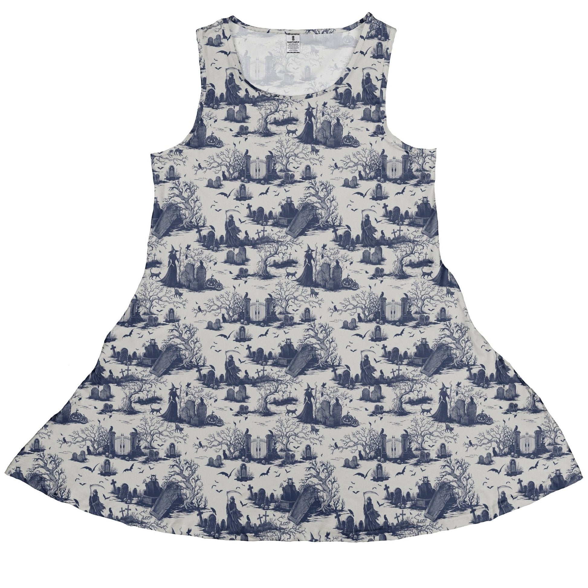 Haunted Graveyard Light Sleeveless Dress