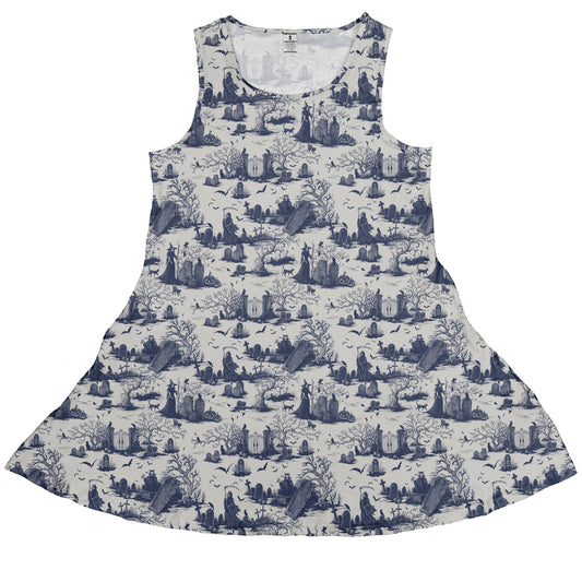 Haunted Graveyard Light Sleeveless Dress