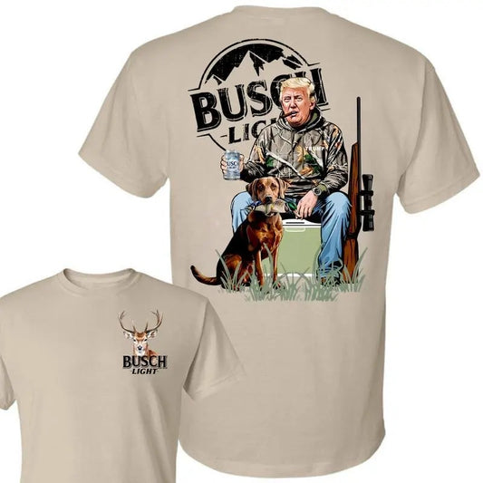 Hunter #Trumm With Busch Light Beer 2 Sides Tee, #Trumm and Your Hunt Dog, Hunting Season, Busch Light Shirt, Duck...