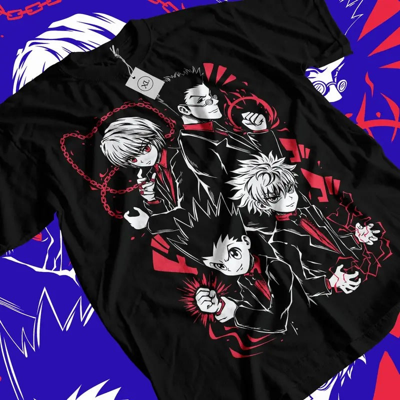 Hunter X Hunter T-Shirt Gon Killua Anime Manga Unisex Tshirt T-Shirt All Size