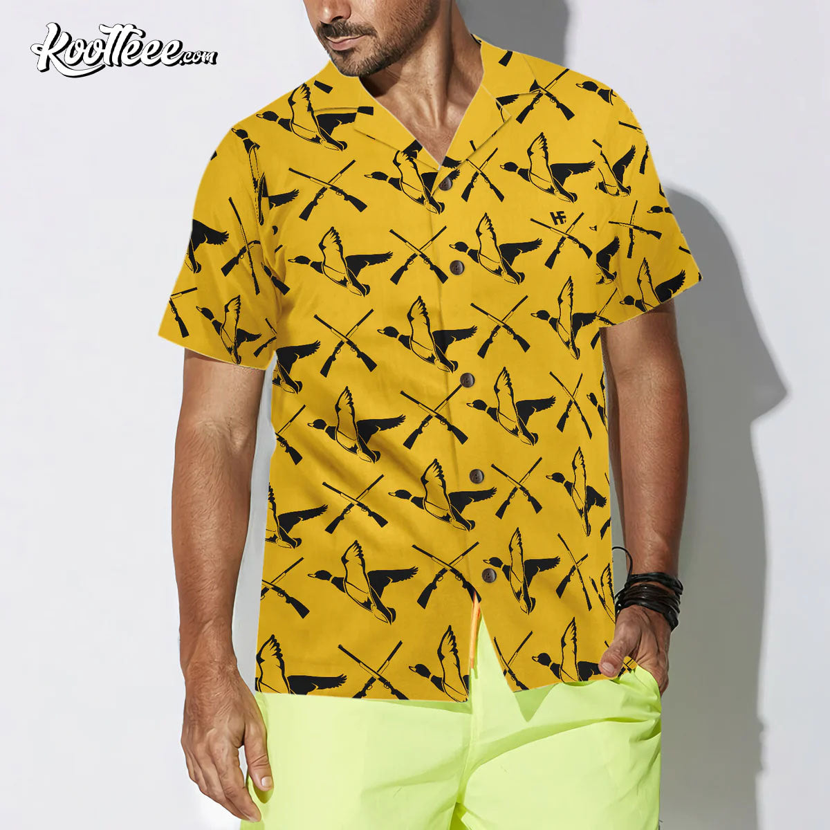 Hunting With Guns And Ducks Hawaiian Shirt