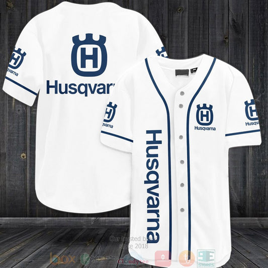 Husqvarna white Baseball shirt
