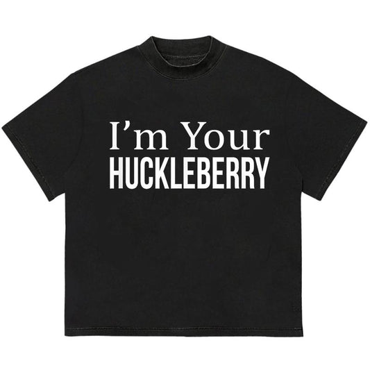 Huucklebeeerry T-Shirt Stylish Tee for Everyday Looks Edgy Streetwear Trendy Cotton with Graphic Print
