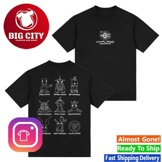 Hypland Digimon List Two Sided Shirt