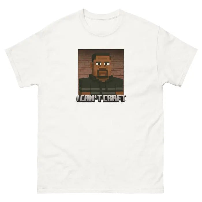 I Can't Craft George Floyd Graphic Tee Featuring Bold Parody Design and Controversial Meme Humor