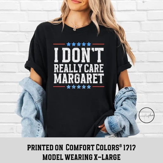 I Don't Really Care Margaret Vice President Vance Republican Shirt, Unisex Trending Republican T-Shirt, Trump Vance 2025 Political TShirtstyle{n002}2
