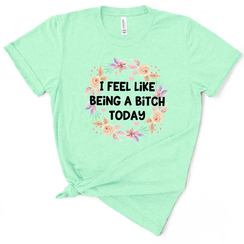 I Feel Like Being A B*tch Today TShirt Hoodie, Sweatshirt | InkThreadWorks.com