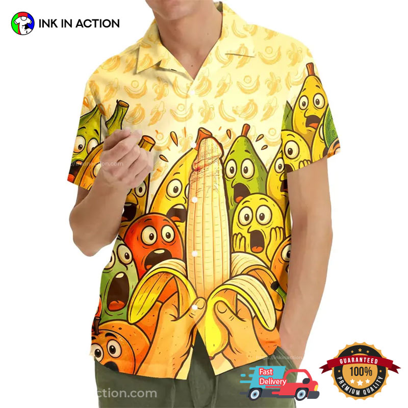 I Have A Big Banana Funny Banana Sex Joke Hawaiian Shirt