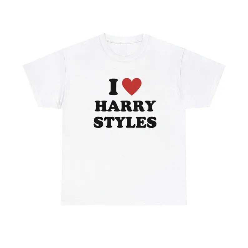 I Heart Harry shirt Love on Tour Gift for Harry Fan Menswear T-Shirt