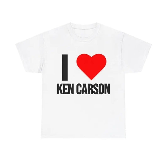 I Heart Ken Carson T-Shirt Tee Top Gift New t-shirt, Gift For Him, Gift For Her, I love Shirt, I heart shirt, Menswear Crewneck Classic Tee Casual Collar
