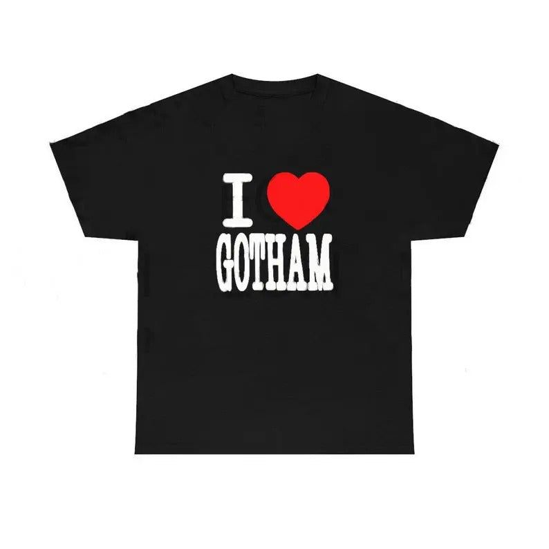I Love Gotham Number Nine Heavy Cotton Tee, Gift Present, Gift For Him, Gift For Her, I love T-Shirt, I heart shirt, Love...