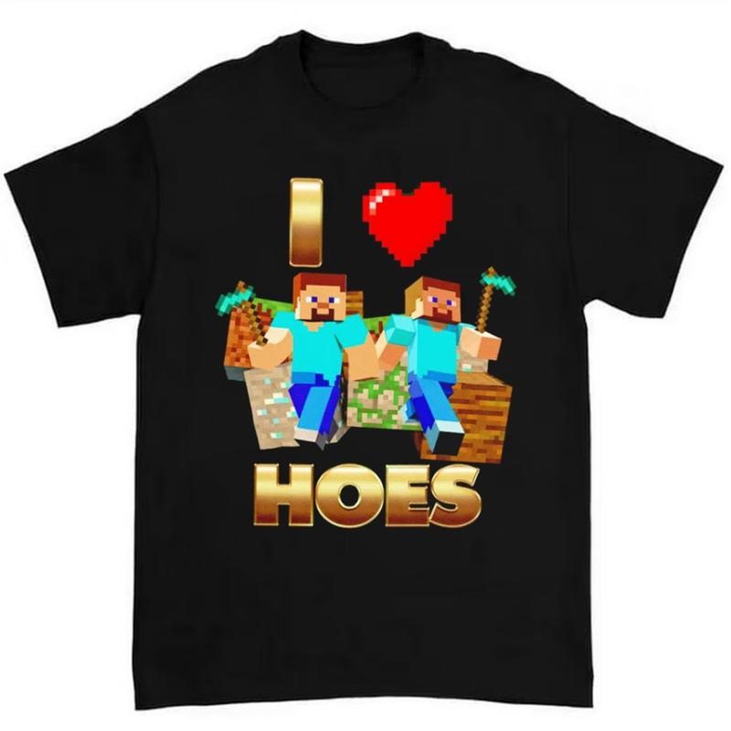 I Love Hoes Shirt Bold and Hilarious Graphic Tee for Meme Lovers