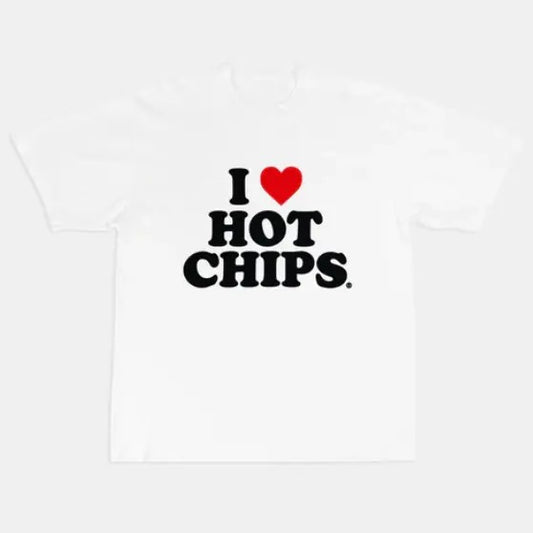 I Love Hot Chips T-Shirt , Unisex, Gift, Graphic T Shirt, Gift For Him, Gift For Her