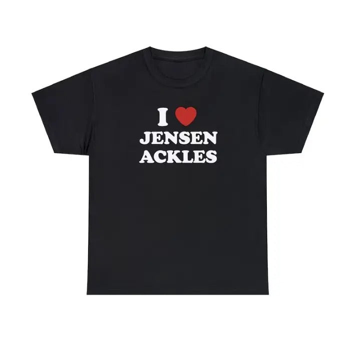 I Love Jensen Unisex Tee, Supernatural, Dean Winchester T shirt Menswear Top Hoodie, Sweatshirt | InkThreadWorks.com