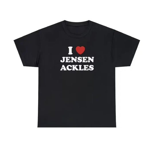 I Love Jensen Unisex Tee, Supernatural, Dean Winchester T shirt Menswear Top Hoodie, Sweatshirt | InkThreadWorks.com