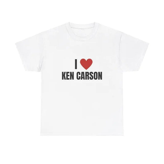 I Love Ken Carson Heavy T-Shirt, Graphic T-Shirt, Unisex, Gift, Graphic, Music, I Love Top Tee Shirt, Trendy Tee, Trendy t-shirt, , Gift For Him, Gift For Her, Menswear Cotton Classic Casual Basic Short Sleeve
