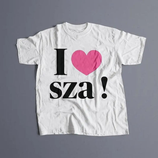I Love SZA- CTRL T-shirt, sza Graphic Tee, sza Merch, Rap Shirt, SOS, sza unisex gift, Concert T Shirt - Unisex Heavy Cotton Tee,  I love Shirt