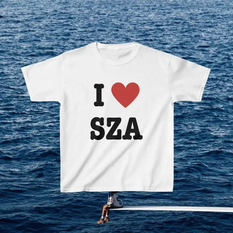 I Love SZA Baby Tee | SZA Shirt, SZA Merch, Y2k Baby Tee, Gifts for Her, Artist Tshirt, Music Apparel, I Love Shirt, Gift...