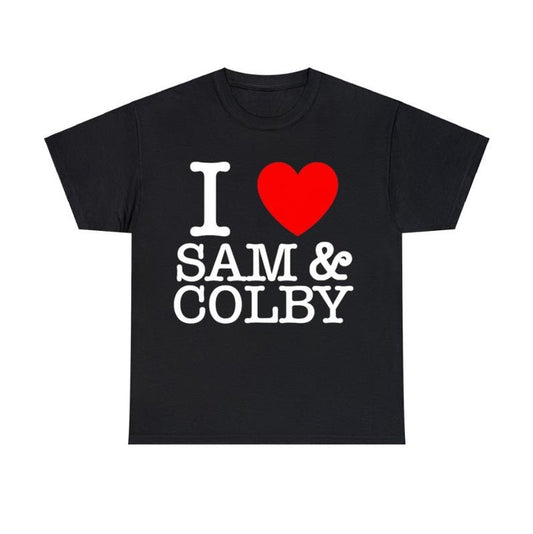 I Love Sam and Colby shirt Unisex Graphic T shirt