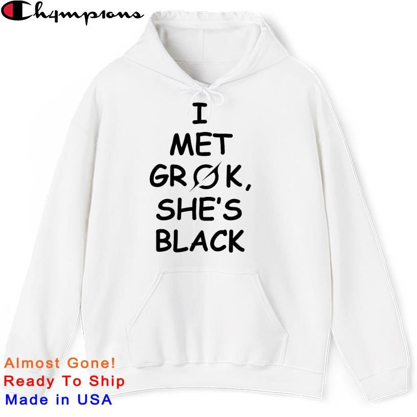 I Met Grok She’s Black Shirt