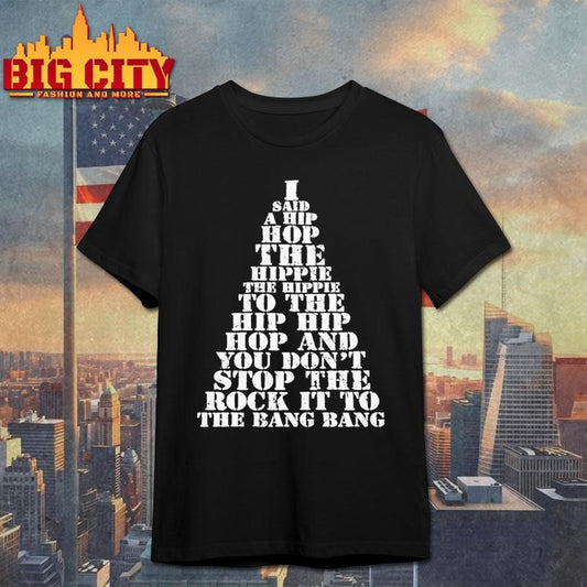 I Said A Hip Hop The Hippie The Hippie To The Hip Hip Hop Christmas Tree Shirt