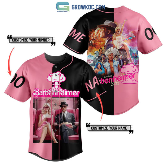 I Survived Barbenheimer 2023 Personalized Baseball Jersey